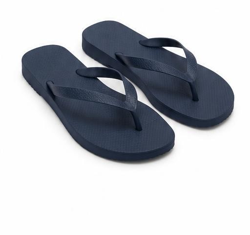 Navy flip-flops