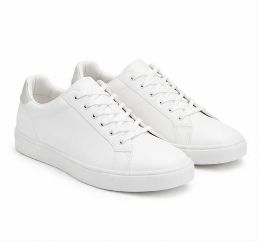 White low-top sneakers