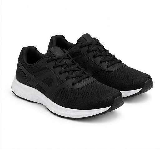 Black running shoes