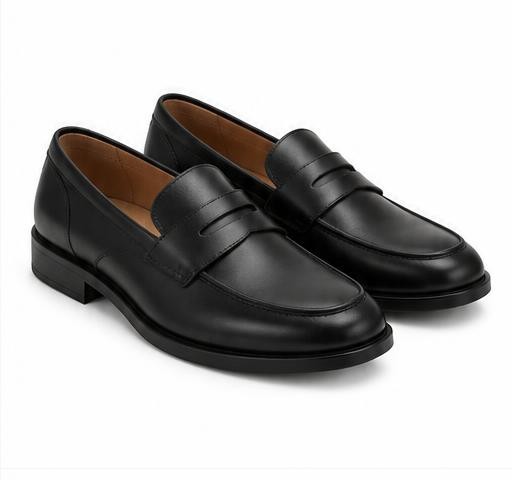 Black loafers