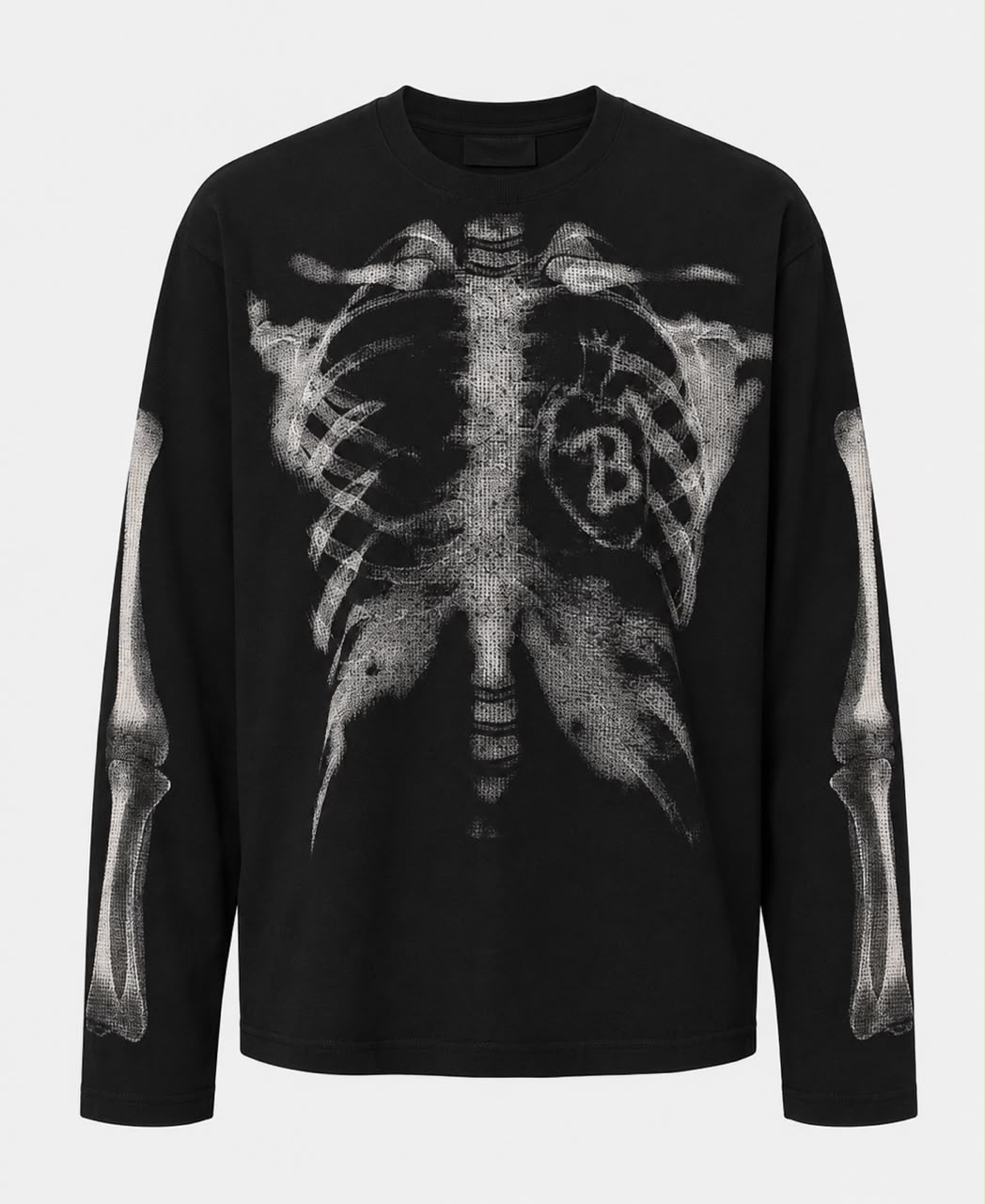 Skeleton Tree Long Sleeve — Black