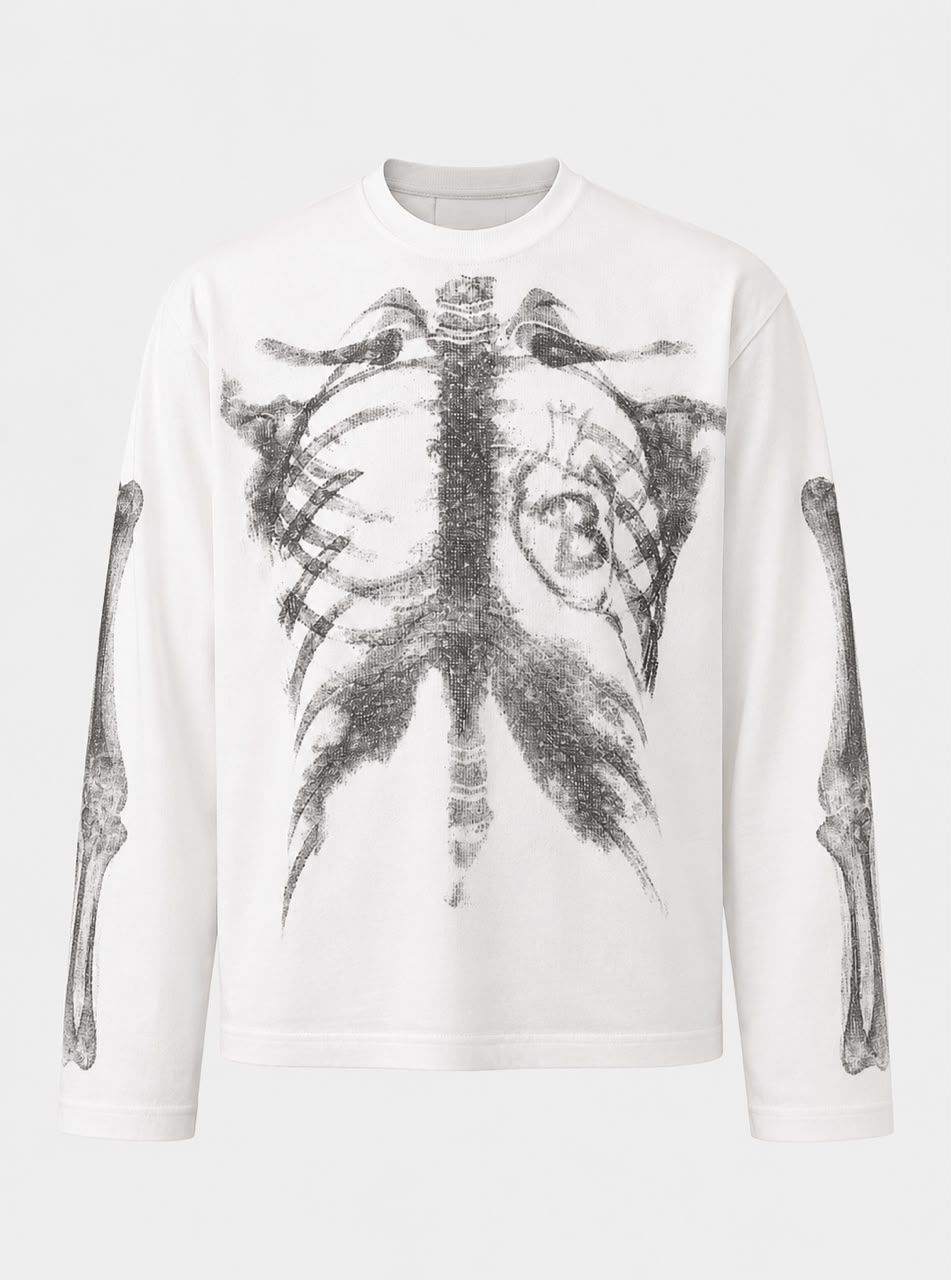 Skeleton Tree Long Sleeve — Cream