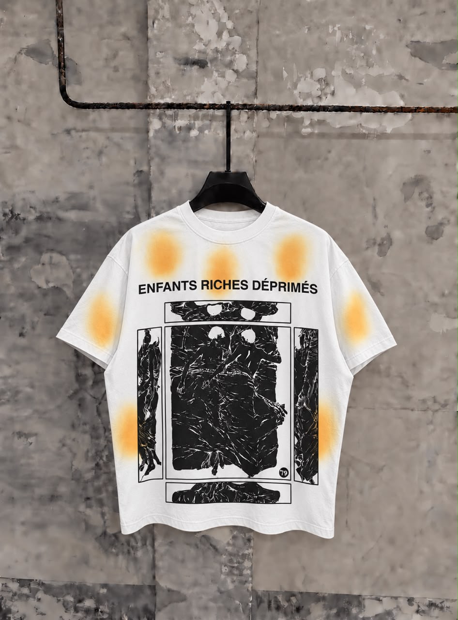 Graphic Print Tee — Cream
