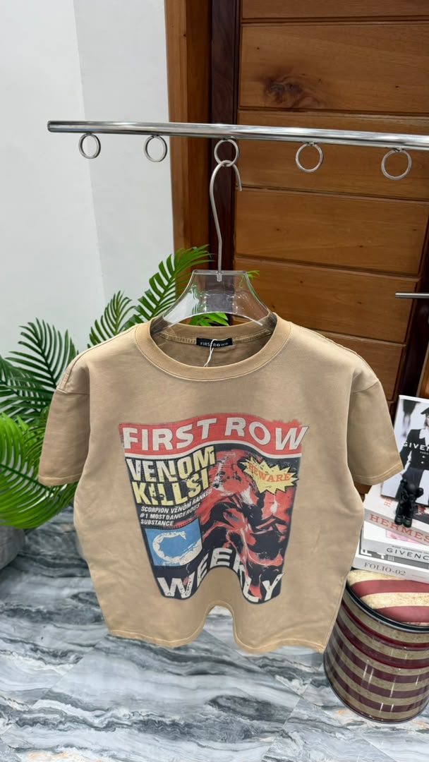 First Row Tee — Beige