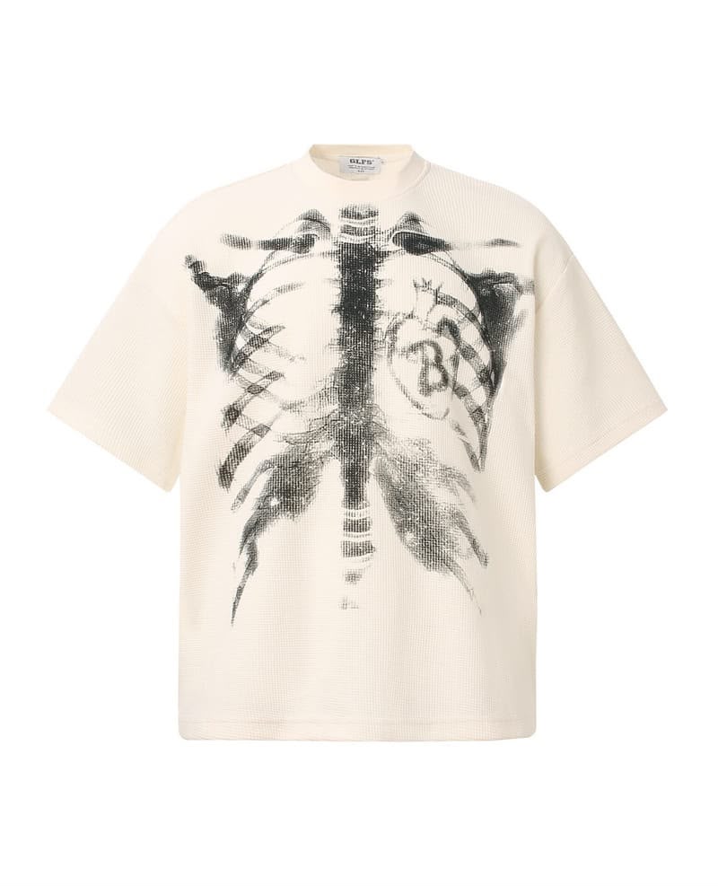 Skeleton Tree Tee — Cream